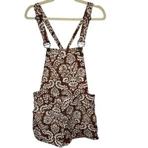 Love Tree Brown and White Patterned Jumpsuit